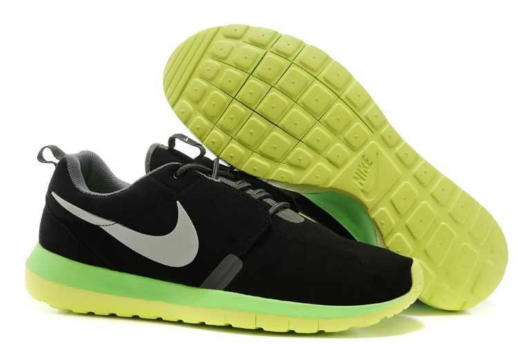 Nike Rosherun Nm 3m Fur Vert Noir Nouvelles Chaussures